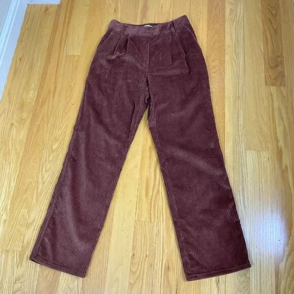 Sunday Best Pants Corduroy Trouser Straight Leg Brown Cognac Harvey Aritzia (6) - Picture 2 of 8
